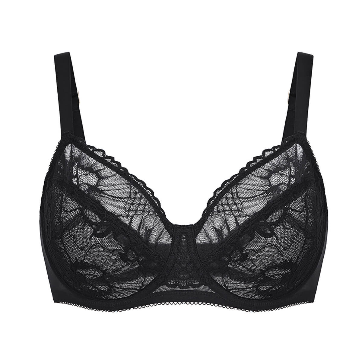 Minimizer Floral Sheer Lace Bra