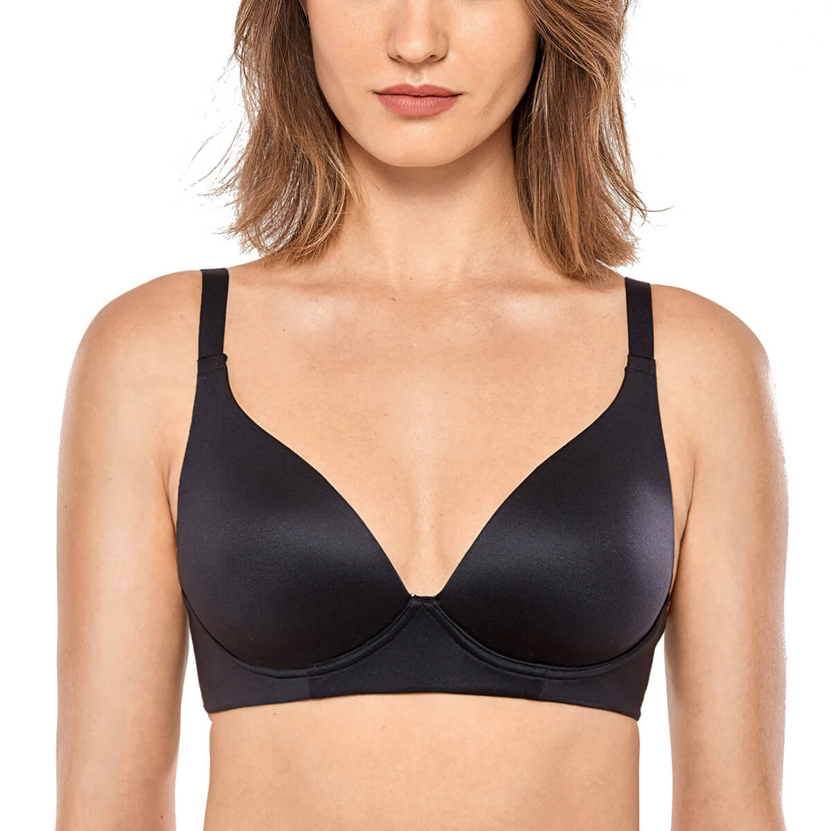 Triangle Wirefree Plus Size Plunge Bra