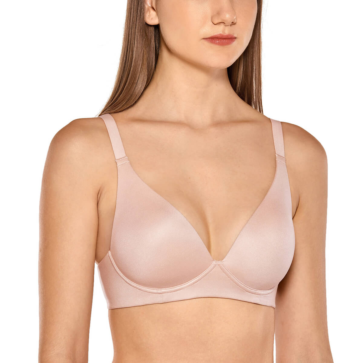 Triangle Wirefree Plus Size Plunge Bra