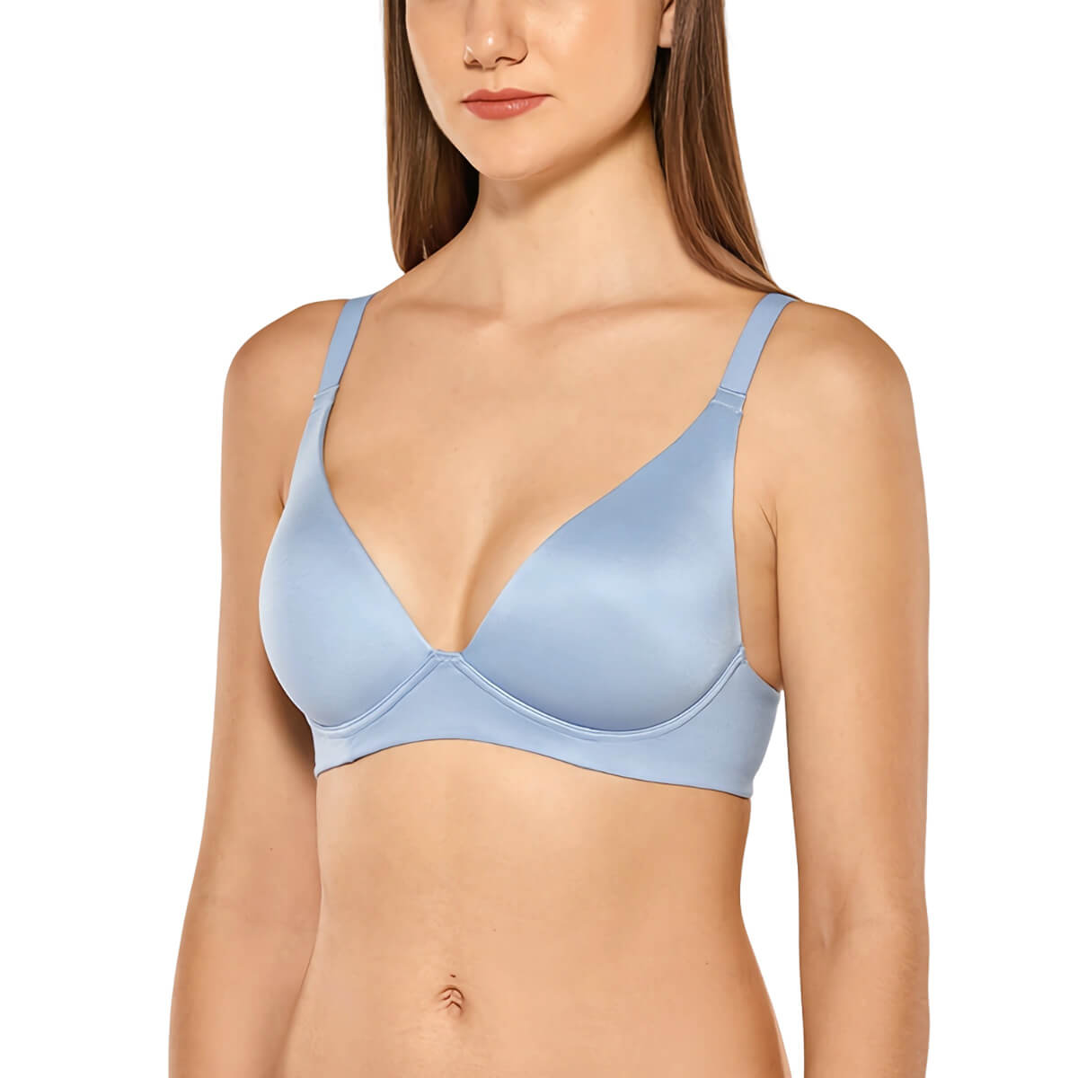 Triangle Wirefree Plus Size Plunge Bra