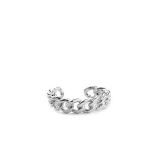 Silver Curb Link Ring