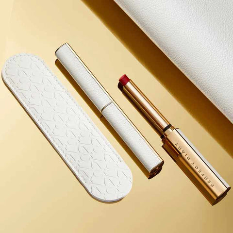 sleek gold case inspired by stiletto heels