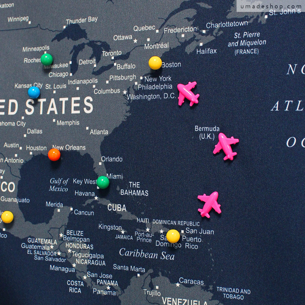 umap.订制地图专用- 飞机地标磁铁