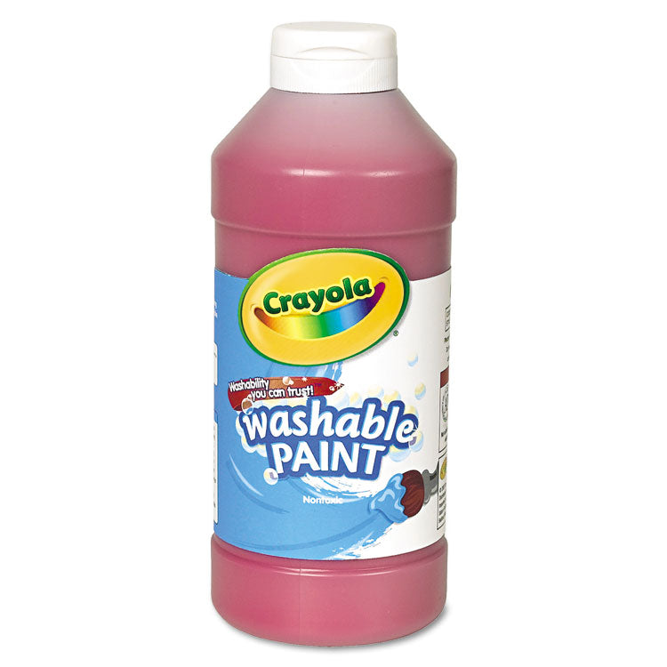 Crayola? Washable Paint, Red, 16 oz Bottle (CYO542016038)