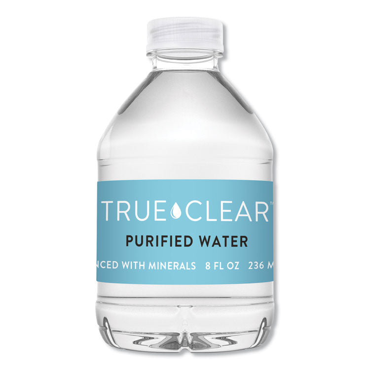 True Clear? Purified Bottled Water, 8 oz Bottle, 24 Bottles/Carton (TCL8OZ24CT)