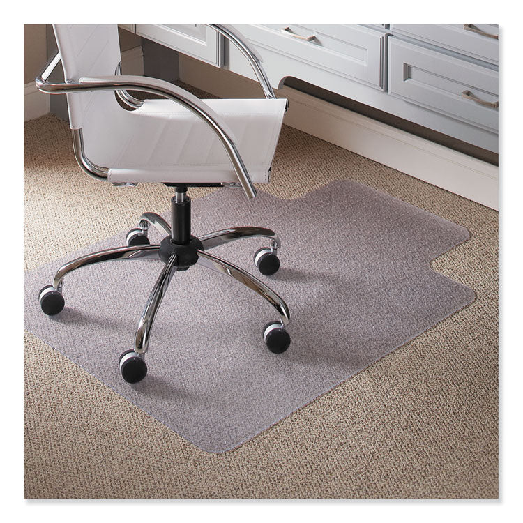 ES Robbins? EverLife Light Use Chair Mat for Flat to Low Pile Carpet, Rectangular with Lip, 45 x 53, Clear (ESR120123)