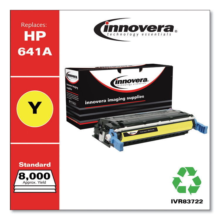 Innovera? Remanufactured Yellow Toner, Replacement for 641A (C9722A), 8,000 Page-Yield (IVR83722)