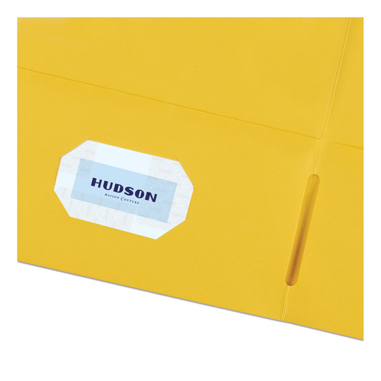 Avery? Two-Pocket Folder, 40-Sheet Capacity, 11 x 8.5, Yellow, 25/Box (AVE47992)