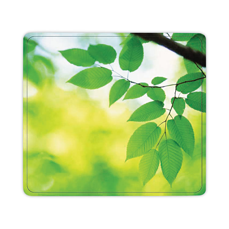 Fellowes? Recycled Mouse Pad, 9 x 8, Leaves Design (FEL5903801)