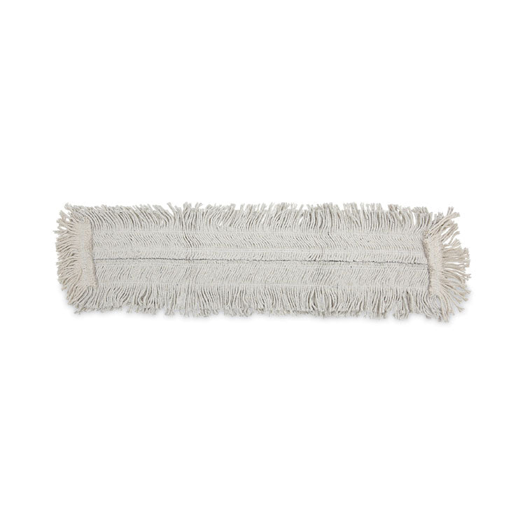 Boardwalk? Disposable Dust Mop Head w/Sewn Center Fringe, Cotton/Synthetic, 36w x 5d, White (BWK1636)