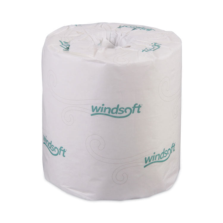 Windsoft? Bath Tissue, Septic Safe, Individually Wrapped Rolls, 2-Ply, White, 500 Sheets/Roll, 96 Rolls/Carton (WIN2240B)