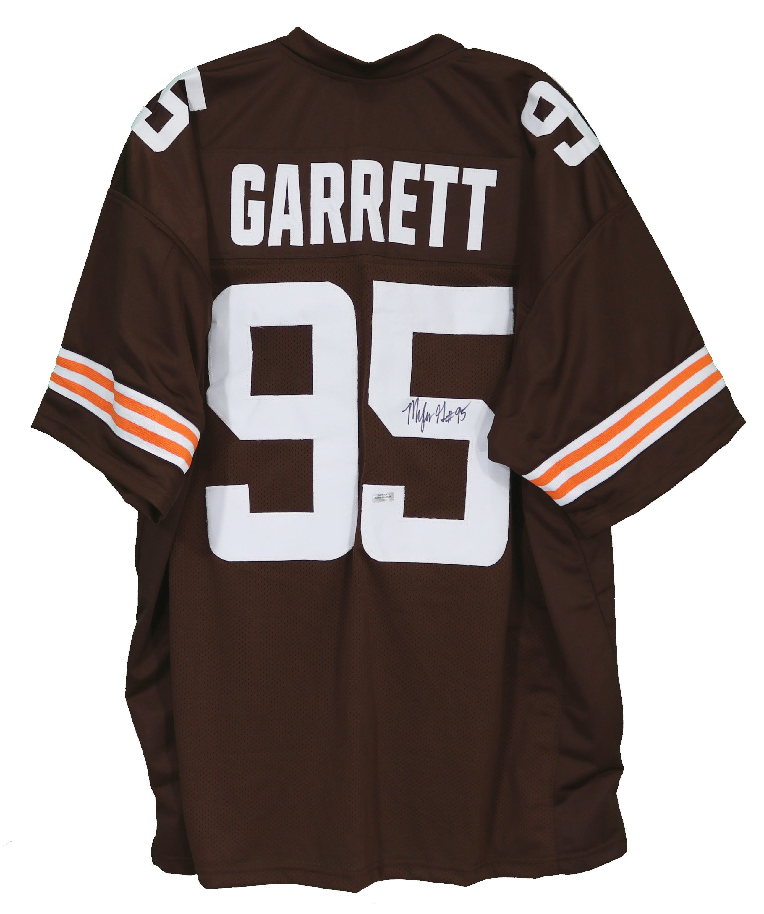 Myles Garrett Cleveland Browns Signed Autographed Brown #95 Custom Jersey Heritage Authentication COA - Size 4XL