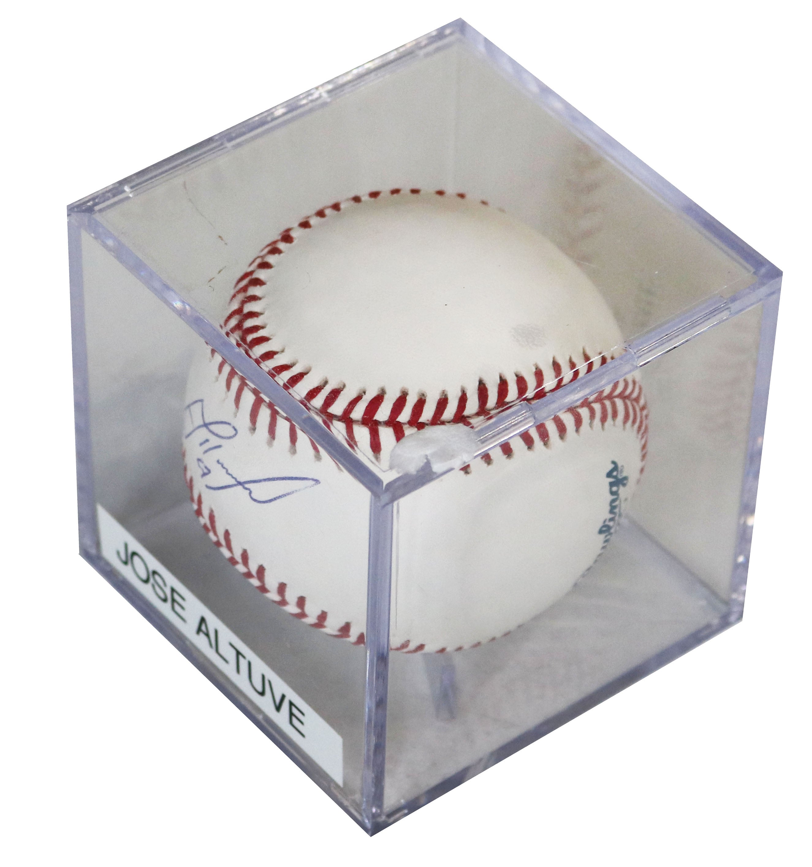 Jose Altuve Houston Astros Signed Autographed Rawlings Official Major League Baseball with Display Holder
