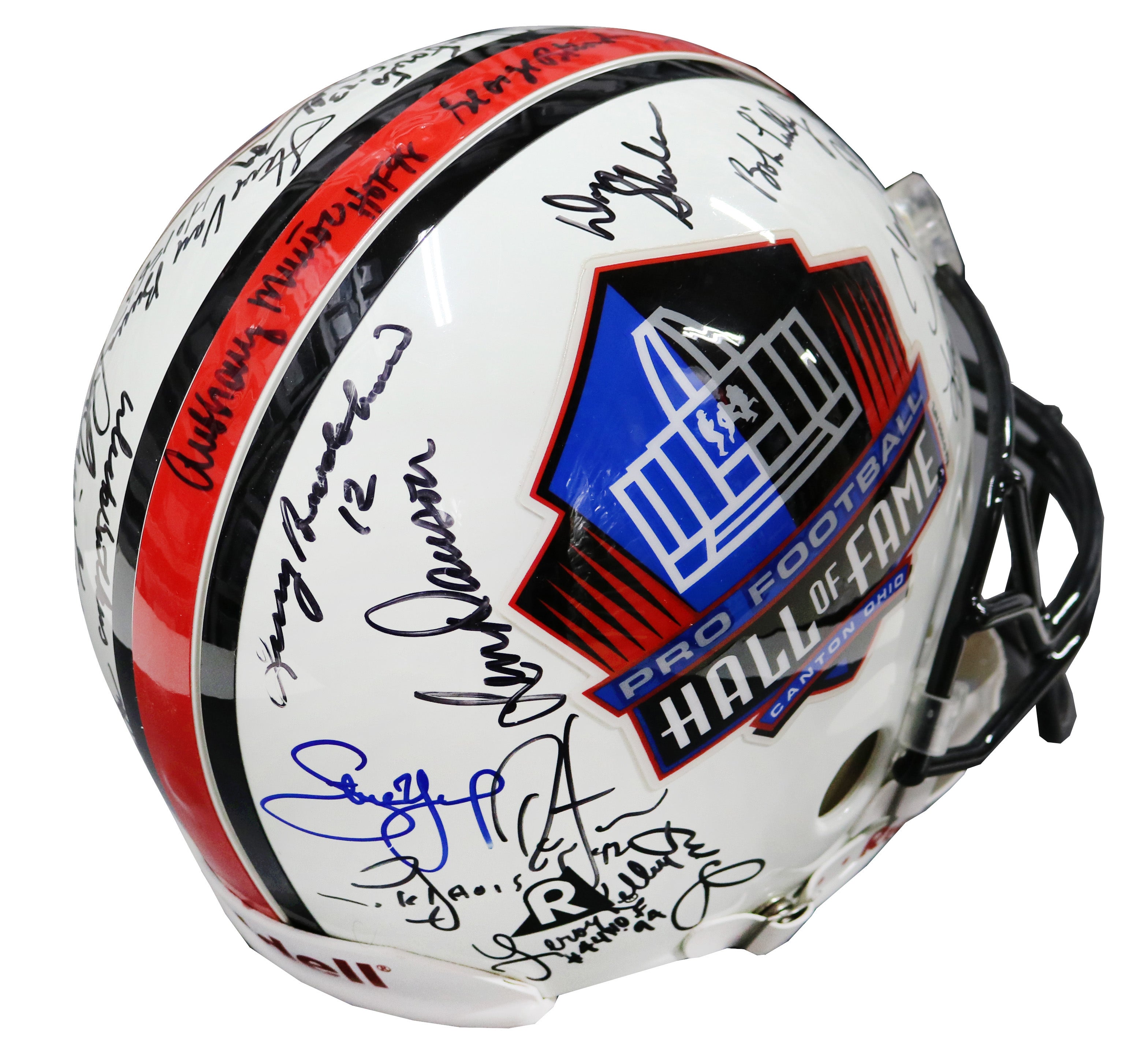 NFL Pro Football Hall of Fame Signed Autographed Riddell Full Size Authentic Helmet