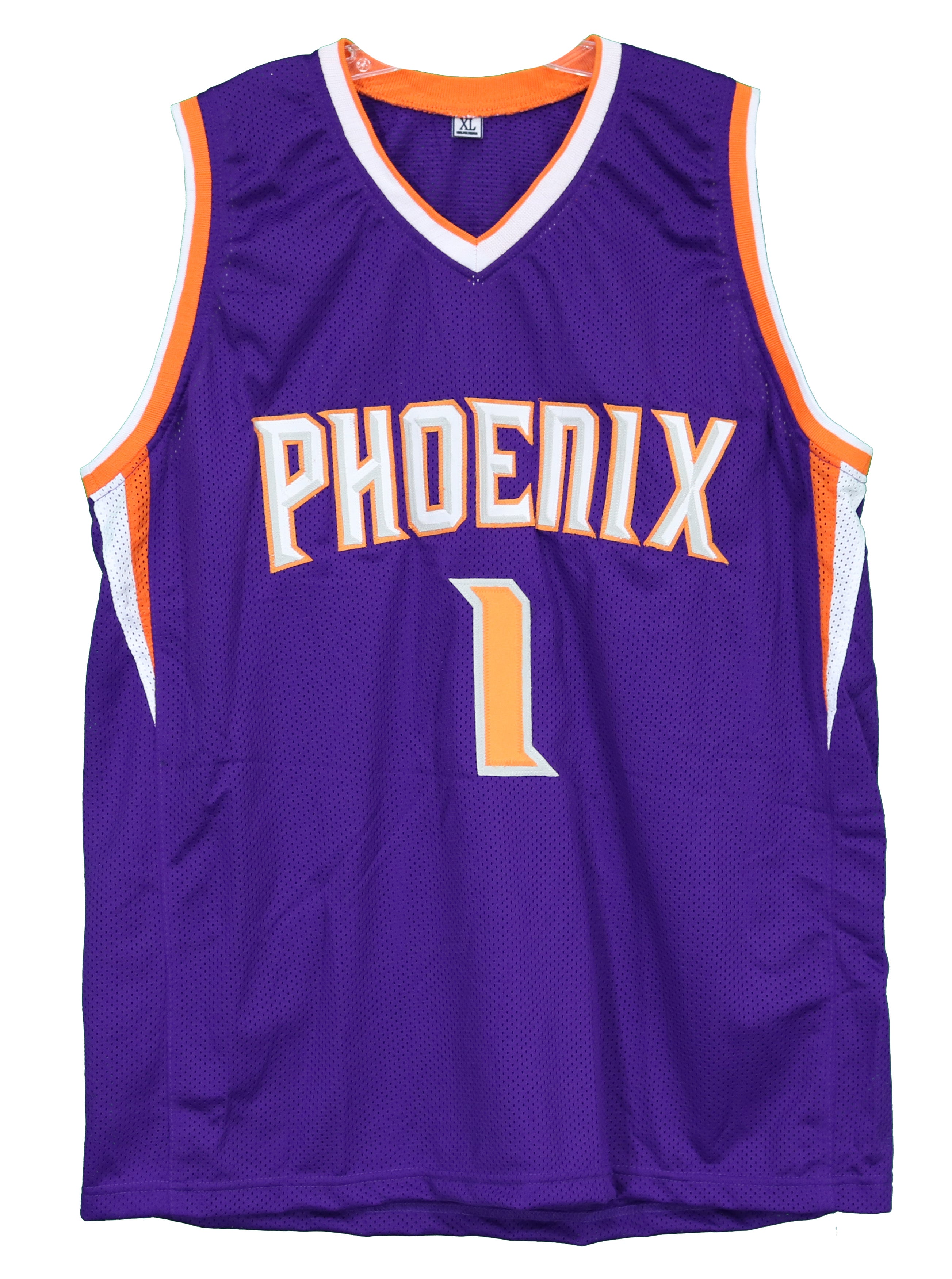 Devin Booker Phoenix Suns Signed Autographed Purple #1 Custom Jersey PAAS COA