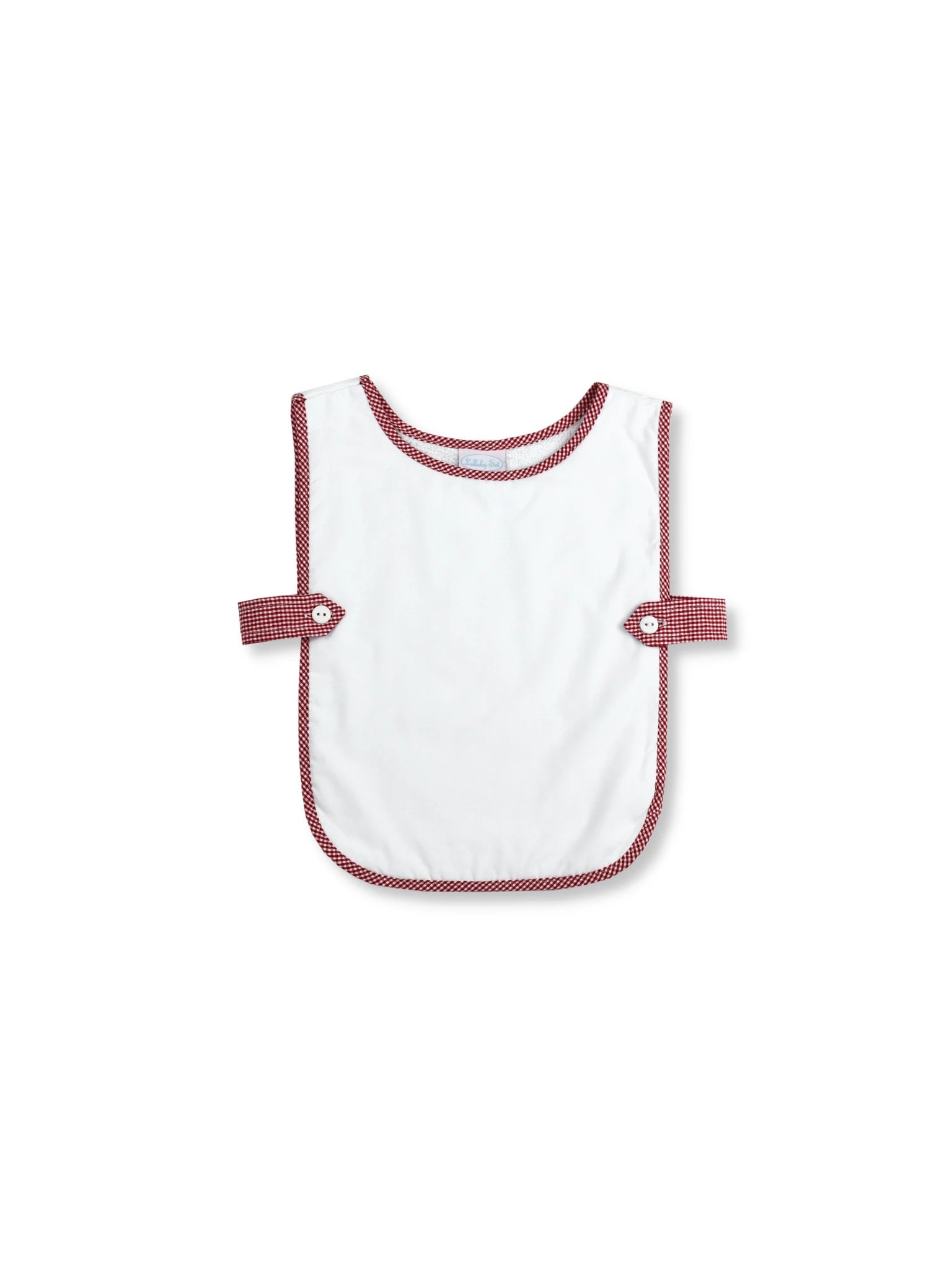 Red Mini Gingham Celebration Bib