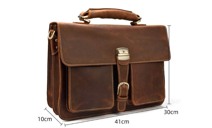 14 Inch Leather Laptop Bags for Men – LeatherNeo