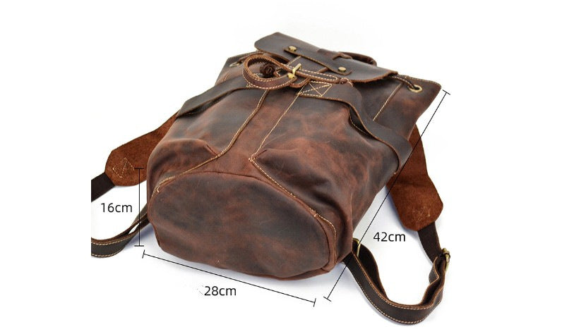 brown leather convertible backpack purse