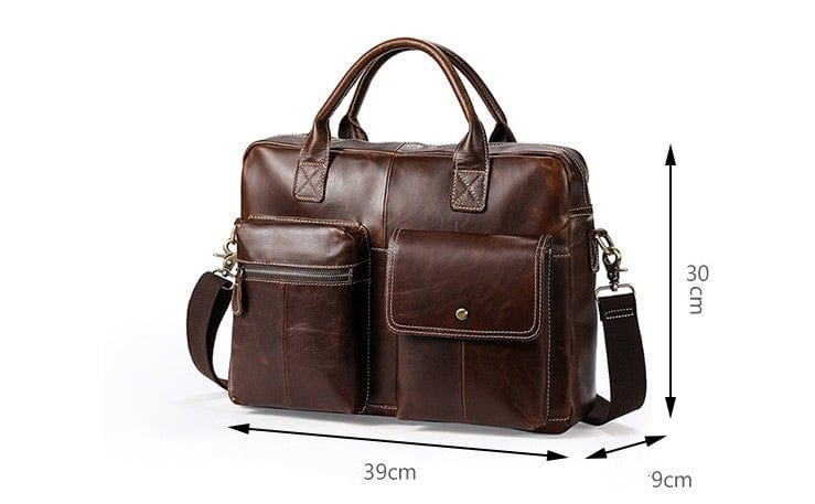 sac besace en cuir marron