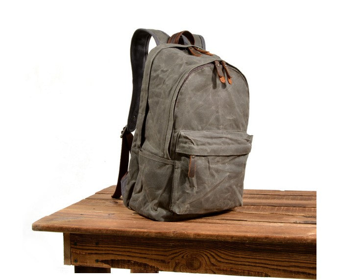 mens waxed canvas backpack bags