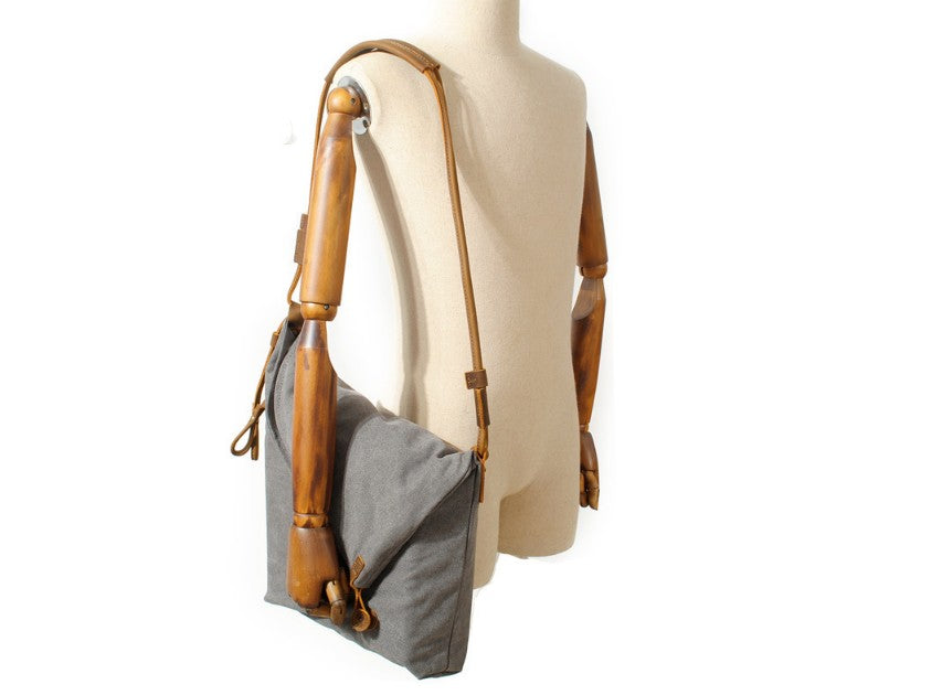 zipper large canvas messenger bag purse