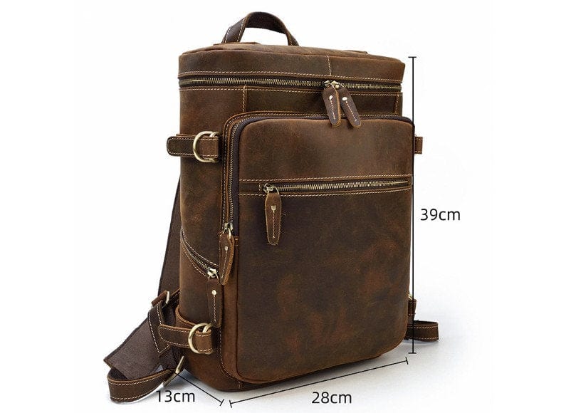 womens leather backpack purse mens rucksack bag