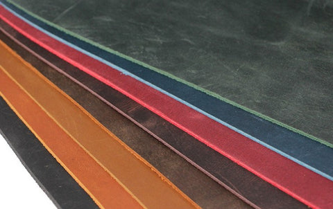 variety of colored leather sheets