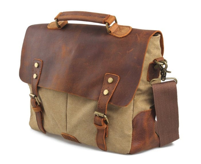 canvas messenger bag women's