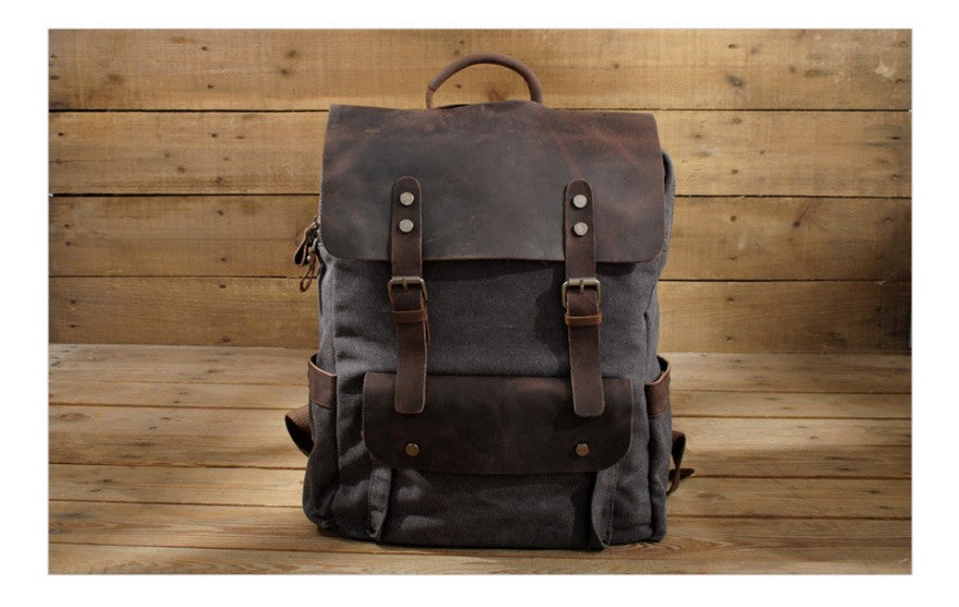canvas laptop backpack for men and women