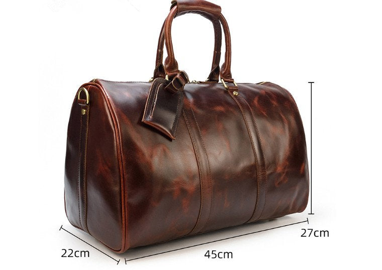 luxury leather luggage weekend bags duffel for travel