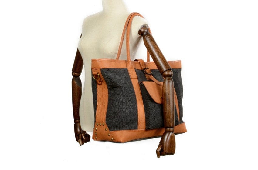 Damen Canvas Tragetasche Schulter Handtasche