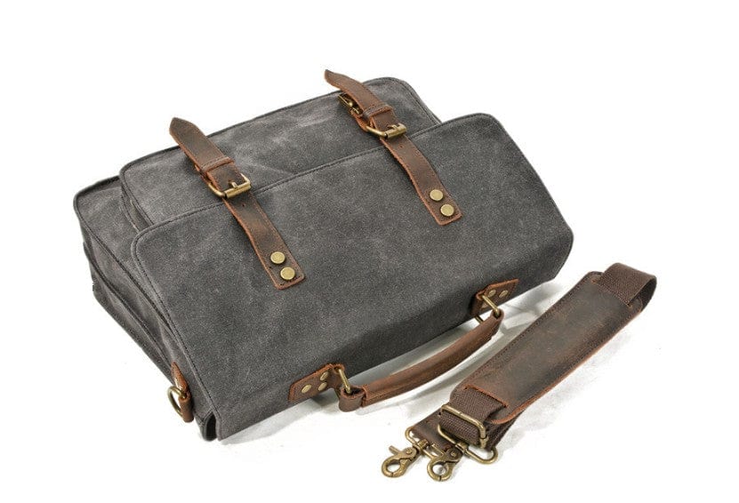 Retro Canvas Leather Messenger Shoulder Bag