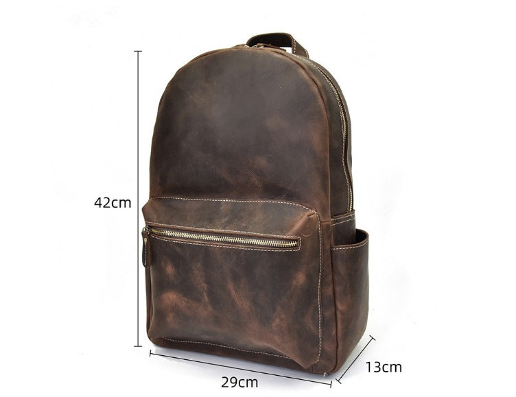 womens leather laptop backpack purse