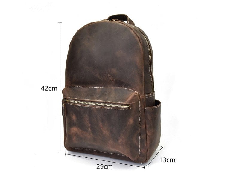 sac à dos pour ordinateur portable en cuir pour femme