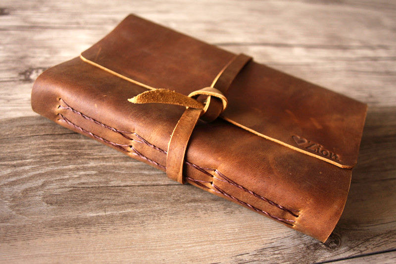 Brown Leather Retirement Guest Book