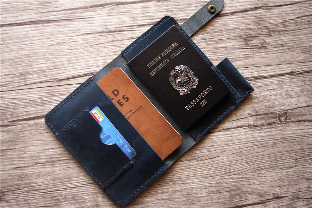 Leather Passport Wallet Cover