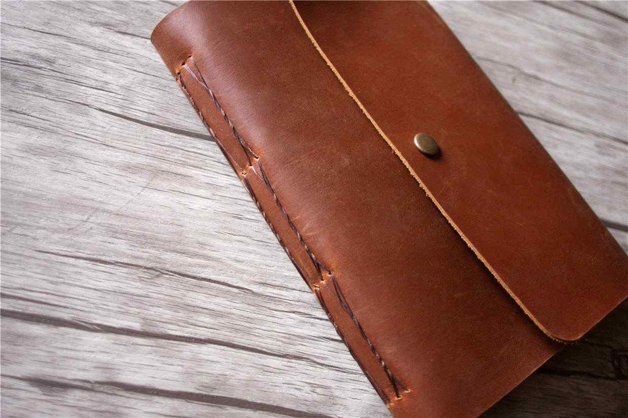 Leather Memorial Guest Book Album