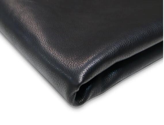 Black full grain leather