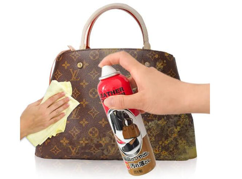 clean expensive leather bag