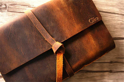 Leather bound notebook