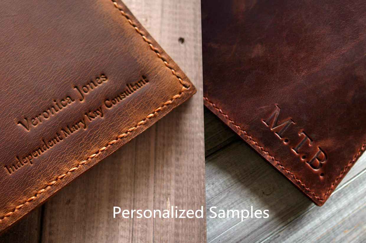 Leather Wedding Guest Book