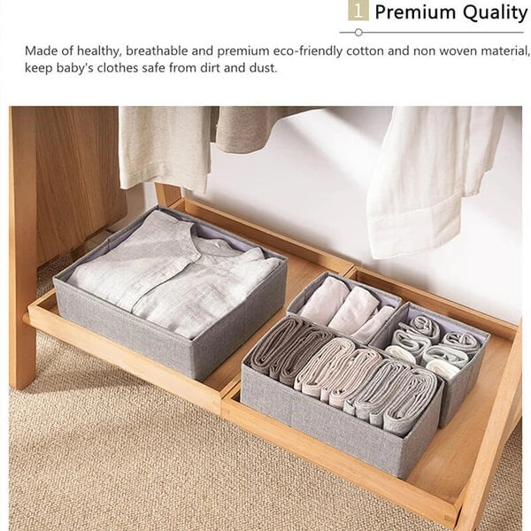 Organizador de cajones para ropa