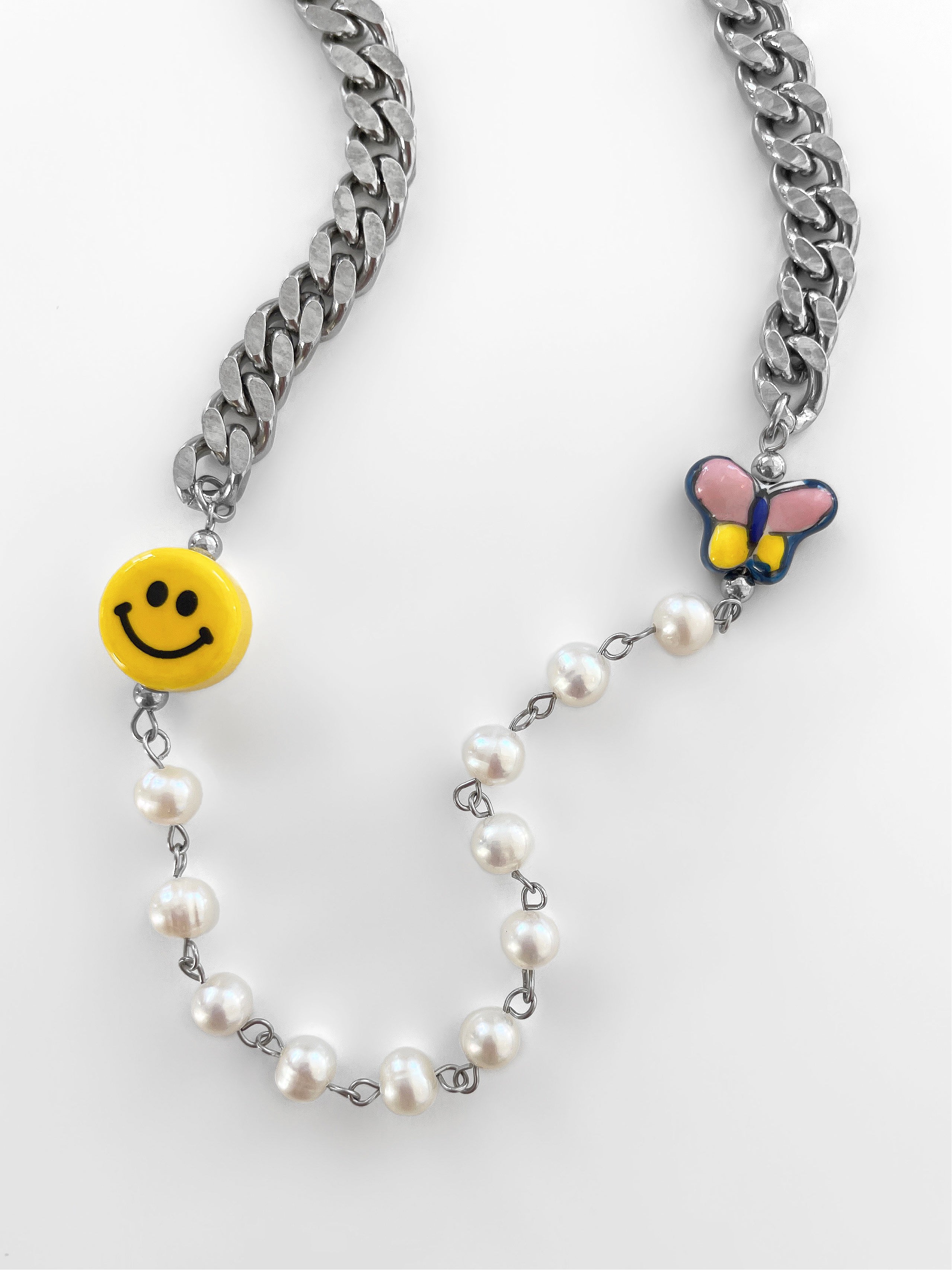 DOUBLE TAKE HALF & HALF NECKLACE