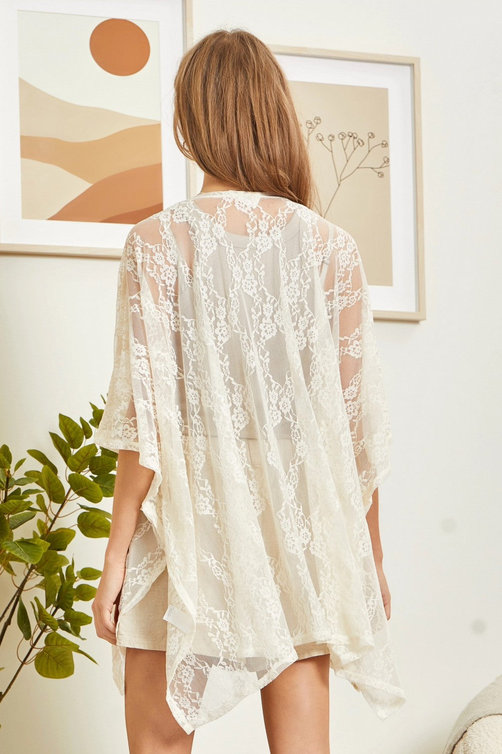 Andree Full Lace Short Kimono