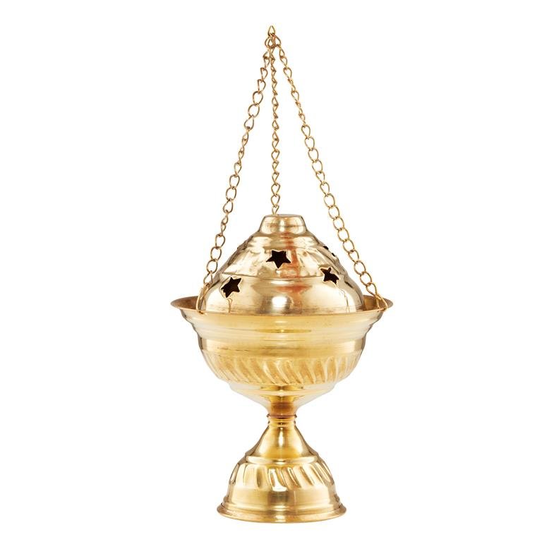Egyptian Brass Medium Censer for Incense