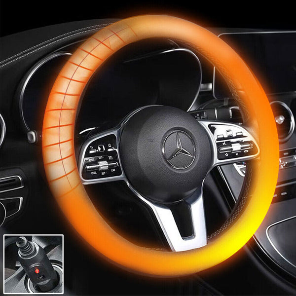 Close-up of Heating Elements in Heated Steering Wheel Cover