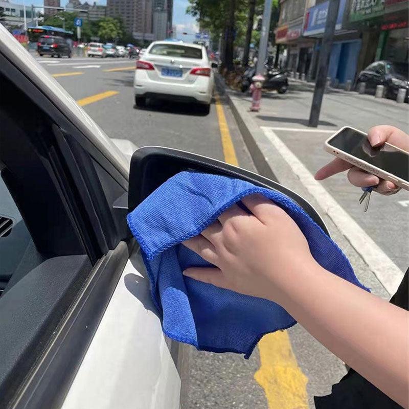 2 Pcs Car Coral Fleece Auto Wiping Rags Efficient Super Absorbent Microfiber Cleaning Cloth Home Towel Wash 30x30