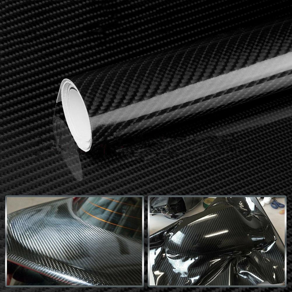 High Gloss 7D Carbon Fiber Wrapping Vinyl Film Auto Car Sticker