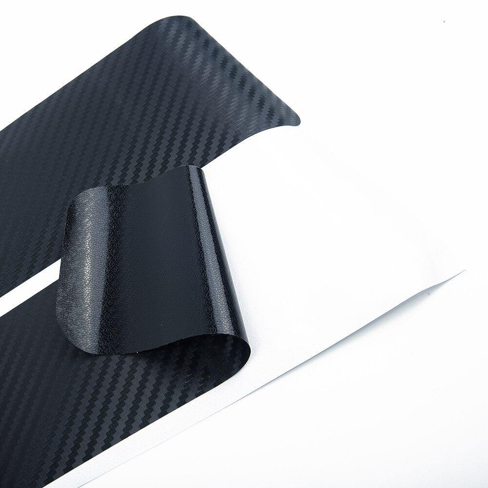 4/5PCS Carbon Fiber Car Door Plate Sill Scuff Cover Anti Scratch Sticker