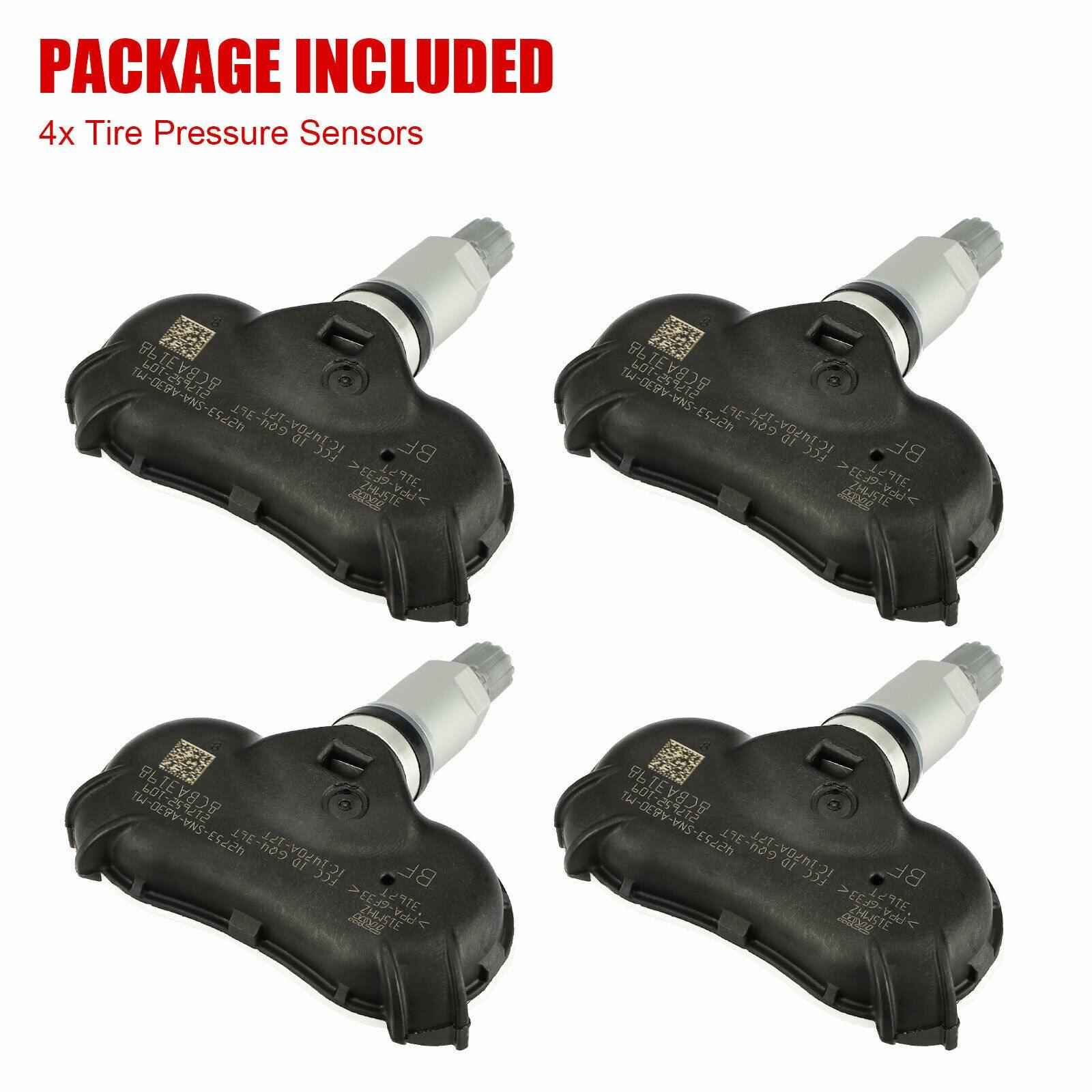 4PCS OEM 42753-SNA-A833 TPM Tire Pressure Sensors for Honda Fit 09-14 CR-Z 11-15